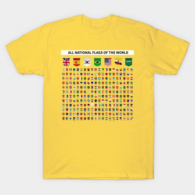 All flags of the world T-Shirt by Abu Muorad